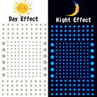 808 Pcs Glow In The Dark Stars For Ceiling  Glowing Wall Decals Decor Stickers 