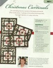 B0323 Christmas Cardingals Wallhanging   Place Mats  Quilt Pattern instructions