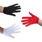 Child White Costume Gloves   Kids Halloween Superhero Clown Santa Band Gloves