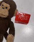 Vintage Russ Berrie Luv Pets Mulligan Brown Monkey Plush Stuffed Animal Nwt