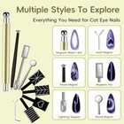 10 Pcs Cat Eye Magnet For Nails  3-in-1 Powerful Magnet Set With Ball   Green