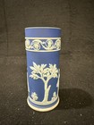 Antique Wedgwood Dark Blue Jasperware Spill Vase