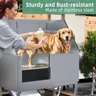 Professional Stainless Steel Dog Washing Station  Height Adjustable Dog Bathtub