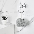 Crystal Robe Hook Polished Chrome Double Towel Hook Silver Wall Mount Bathroom
