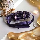 Black Raven Skull Wedding Handfasting Cord  raven