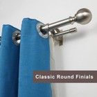 Double Curtain Rod 72-144   Adjustable 72-144   Brushed Nickel 