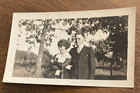 Antique Vintage 1910s-1920s Man Woman Fashion Smiling Original Real Photo P11d19
