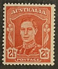 Travelstamps  1950 Australia Stamps Sg 206 - 2 1 2d King George Vi - Mint Moglh