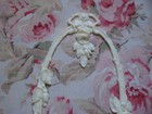 Lg Oval Climbing Rose   Leaf Center Architectural Furniture Applique Pediment 