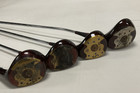 Vintage Spalding Top Flite Pro Model  28 Wood Metal Iron Golf Clubs 1 3 4 5