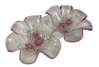 Fine Crystal Venezia Cherry Blossom Ruffled Edge Candy Dish Studio Silversmiths 