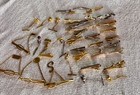 Lot Of 37  Vintage Tie Clips pins collar Bars