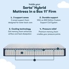 Twin Mattress 11 Hybrid Firm Cooling Breathable Serta Sleeptrue Pressure Night