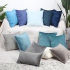 Uk 16  18  20  22  24  Velvet Cushion Cover Pillow Case Home Sofa Bed Decor