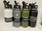 Hydro Flask Water Bottle 32oz  Stainless Steel  Wide Mouth Lid  With Straw Lid