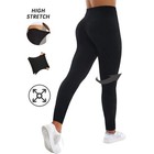 Womens Soft Stretch Cotton High Waisted Leggings Long Workout Yoga Pant Fitness