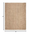 Safavieh Jute Area Rug Natural 6x9 Knotted Indoor Durable Floor Mat