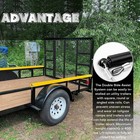 400 Pounds 2 Sided Trailer Tailgate Liftgate Ramp Lift Assist System Yellow