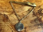 Vintage Knights Of Columbus Past Grand Knight Tie Bar Clip 12k Gf Diamond Chip