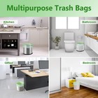 1 2 Gallon Biodegradable Trash Bags 120 Count Compostable Garbage Liners Green