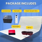 Pdlc Smart Tint Window Privacy Film Switchable Glass W  Remote   Transformer