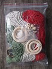 Macrame Kit 8 Designs Christmas Ornaments Tree Gnome Wreath Mini Wall Hanging Et