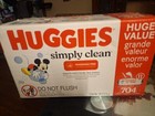 Huggies Simply Clean Unscented Baby Wipes  11 Flip-top Packs  704 Wipes Total 
