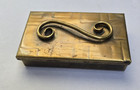 Gregorian Copper Vintage Mid Century Copper Box Lid Hammered Trinket 5 X 3 X 1 