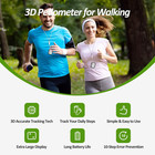 3d Pedometer For Walking  Simple Step Counter For Walking With Removable Clip An