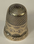 Cased Antique 14k Yellow Gold  8 Thimble Sewing Mono 4 3g Unmarked Tested        
