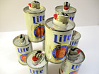 Miller Lite Mini Beer Can Table Cigarette Lighters  Lot Of 9 