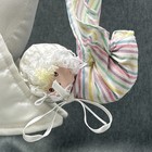 Vintage Russ Berrie Special Delivery Stork 15  Plush Satin Hanging Newborn Gift