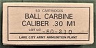 Lake City Army Ammo Plant Vietnam Era M1 Carbine New Replica 50 Round Ammo Boxes