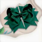 Green 5    Hair Bow Grosgrain Ribbon Girl Hair Barrette Alligator Clip Holiday