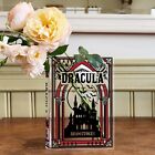 Dracula Acrylic Book Vase  Elegant Gothic Literary-inspired Home   Office Decor