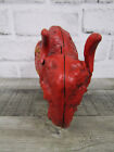 Primitive Vtg Style Cast Iron Buffalo Gasoline Coin Bank 7 5  Repro Doorstop