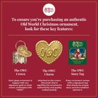 Kurt Adler Hanging Glass Christmas Tree Ornament  German Shepherd