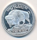 Indian Chief   Buffalo 1 One Troy Ounce 999 Silver Bullion