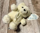 Vintage Russ White Bear Huggles Teddy Bear Stuffed Animal Plush Rare With Tags