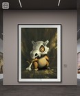 Canvas Wall Art Anime Cubone Pokemon Home Decor Skull Studio