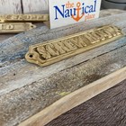 Solid Brass Screw Room Door Sign  Nautical Wall Plate  Boat Cabin Decor