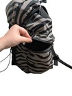 Adidas By Stella Mccartney Zebra Nylon Backpack Black White Stripes Adjustable 