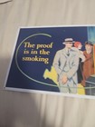 Old Gold Tobacco Cigarettes Vintage Embossed Metal Sign Cough Carload Proof