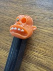 Vintage One Eye Monster No Feet Made In Austria 1970s Pez Dispenser Black Orange
