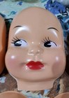 Vintage 5in And 3 5in Thin Vinyl 1 2 Head Doll Faces Lot Of 14   Hong Kong 1980s