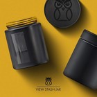 Stash Jar Smell Proof Container  4 Oz  Viewing Jars For Herbs  Spices  Coffee  T