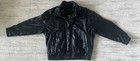 Wilsons Leather Men s Black Leather Bomber Jacket Full Zip Thinsulate 2lt