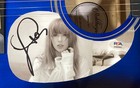 T Swift Signed 41  Totured Poets Department Blue Acoustic Guitar Psa Holo