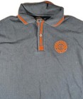 Harley Davidson Men s Polo Shirt Embroidered Logo Medium Orange   Black