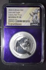 2024 G  Britain Silver   2 Lion   Eagle - Ngc Rev Pr70   Liberty Bell Privy